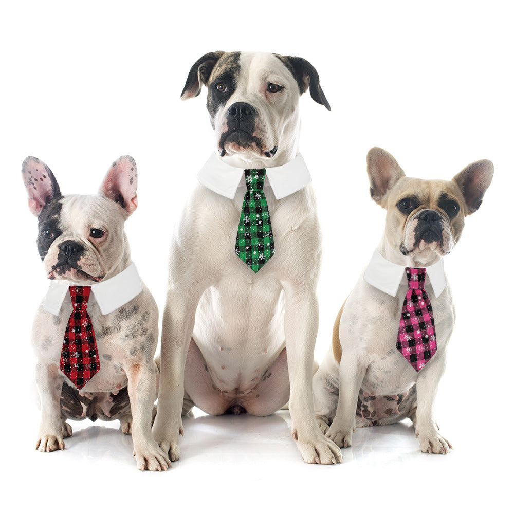 British Style Christmas Dog Tie