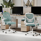 Ergonomic Computer Desk Chair with Lumbar Support and Flip-up Arms
