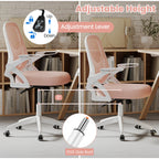 Ergonomic Computer Desk Chair with Lumbar Support and Flip-up Arms