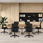 Ergonomic Desk Chair with Lumbar Support and Rocking Function-Black