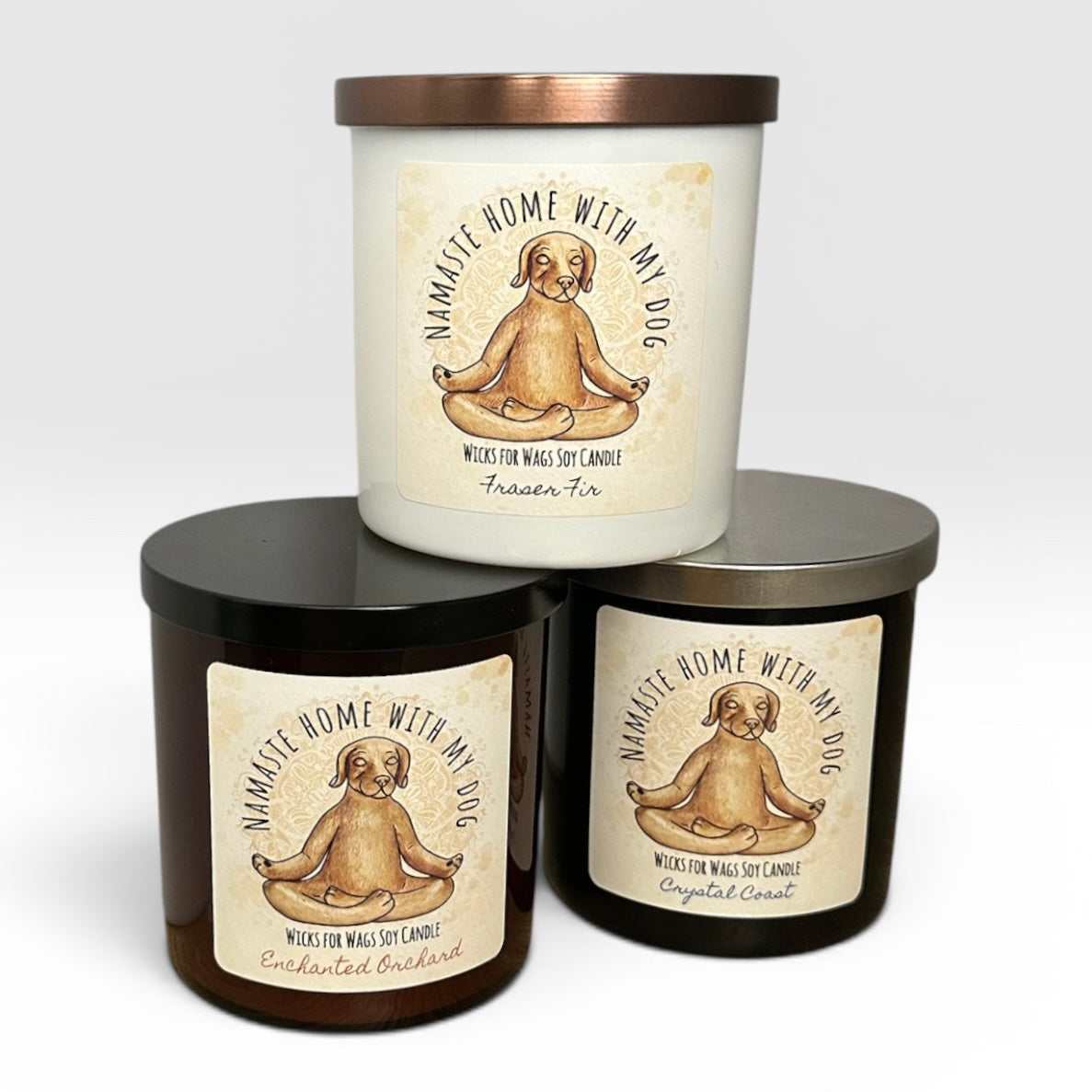 "Namaste Home With My Dog" Candle