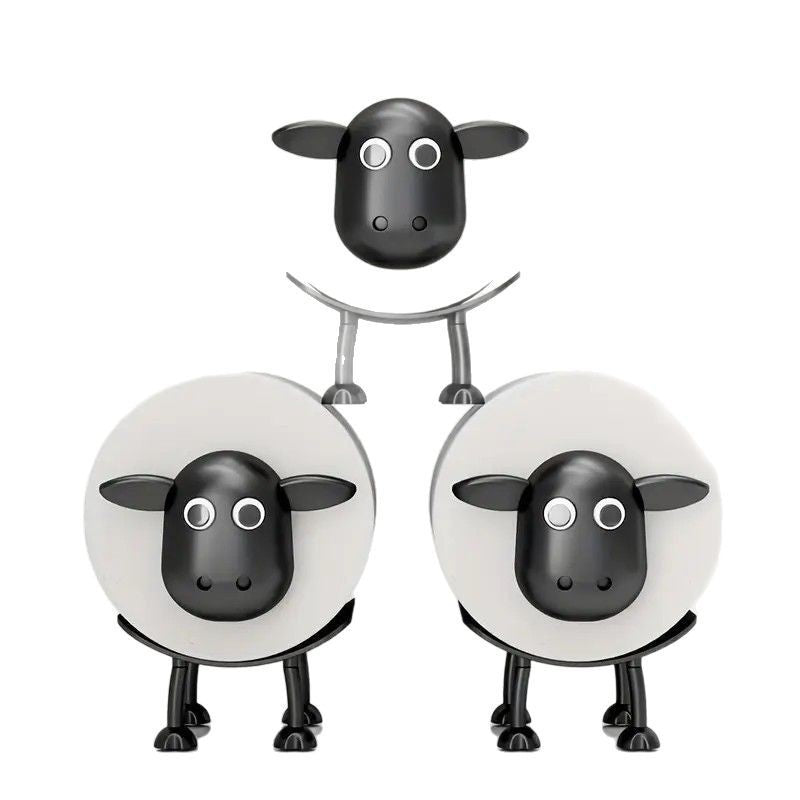 Cute sheep shaped toilet paper holder suitable for fashionable home decoration tissue storage bathroom accessories decoration rack