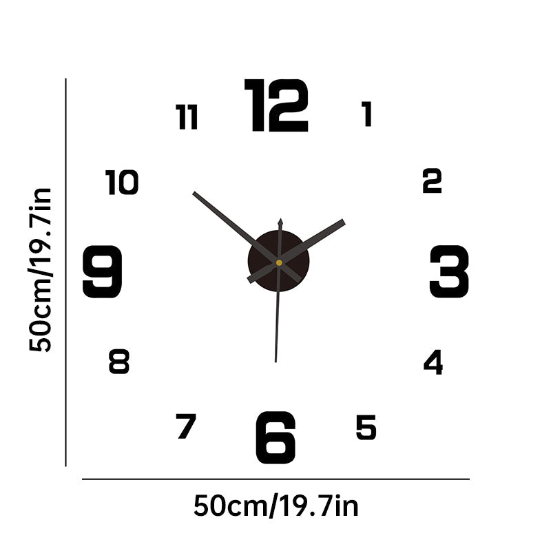Frameless Modern Wall Clock
