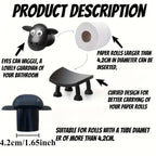 Cute sheep shaped toilet paper holder suitable for fashionable home decoration tissue storage bathroom accessories decoration rack