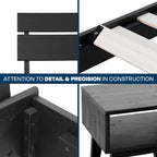 Aurora Solid Wood Bed Frame