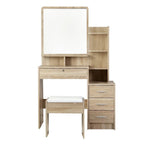 Artiss Dressing Table Mirror Stool Set Vanity Makeup Desk Organizer