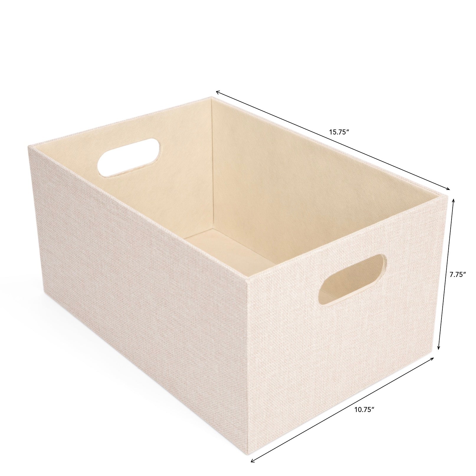 Textured Fabric Bin - Three Sizes