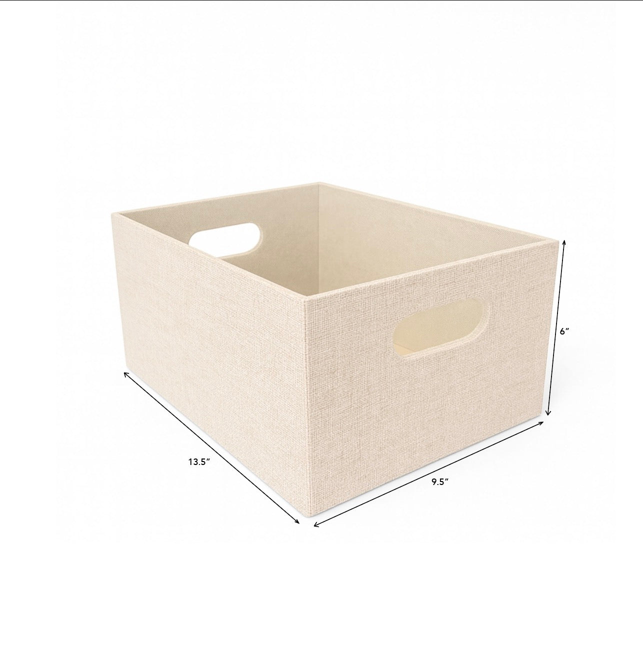 Textured Fabric Bin - Three Sizes