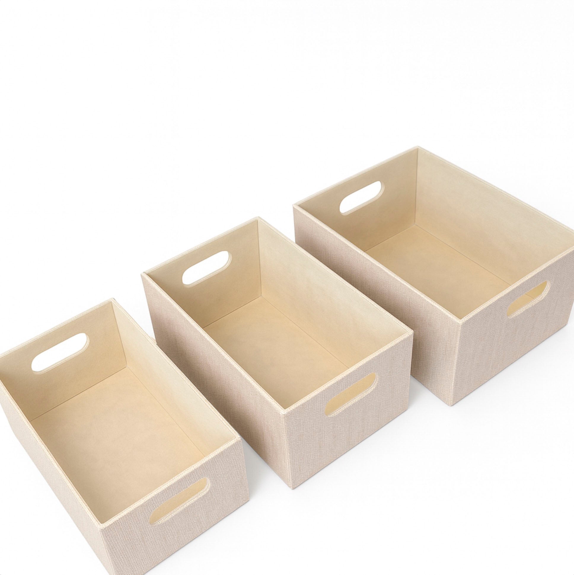 Textured Fabric Bin - Three Sizes