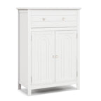 Free Standing Bathroom Storage Cabinet with Large Drawer, Bathroom Entry Bedroom Office