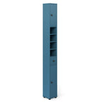 Freestanding Tall Slim Bathroom Cabinet with Drawer and Adjustable Shelves 71 Inches