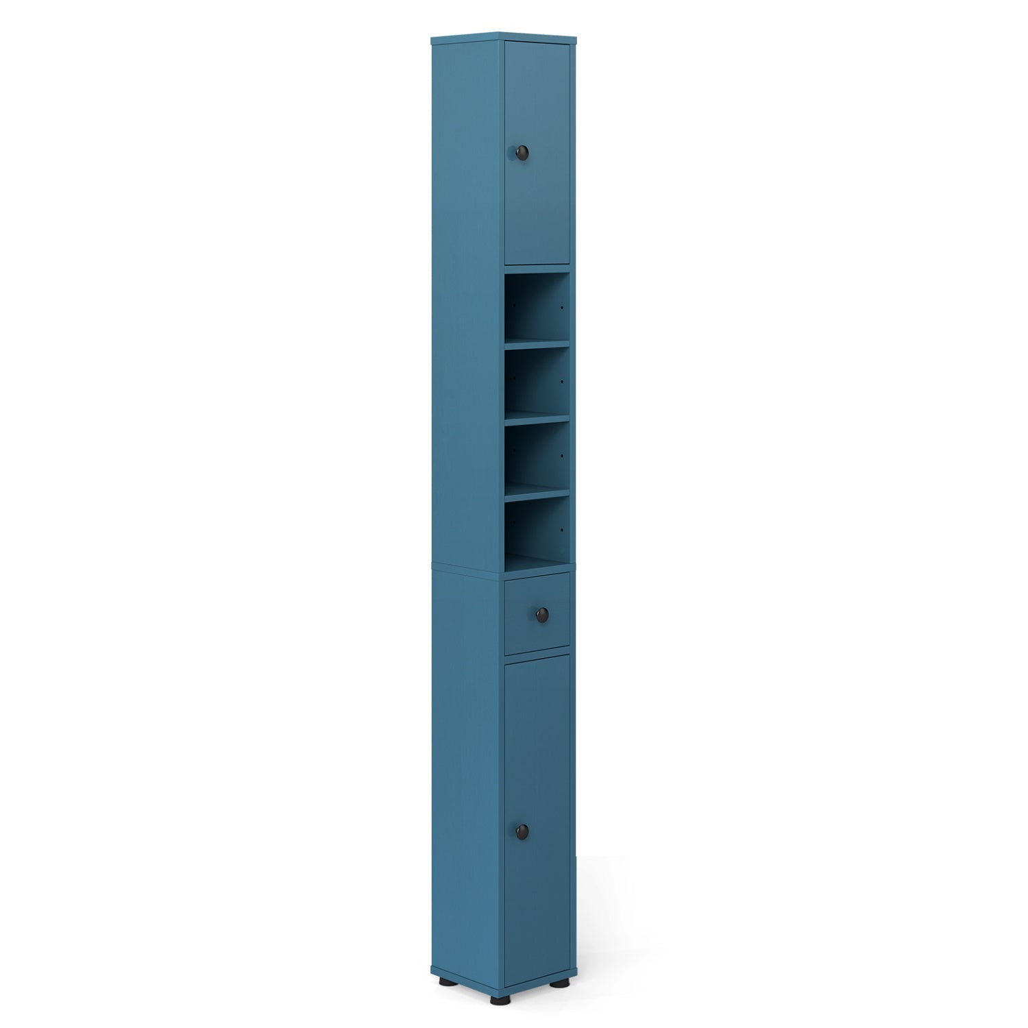 Freestanding Tall Slim Bathroom Cabinet with Drawer and Adjustable Shelves 71 Inches