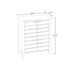 Bathroom Linen Cabinet with Storage Shelf in Grey Wood Finish Media Storage Bedroom Bathroom Entry Office
