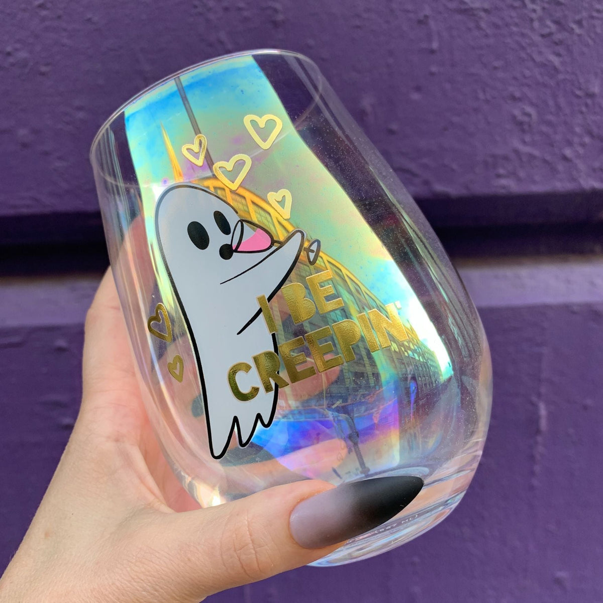 Ghost "I Be Creepin" Jumbo Stemless Wine Glass