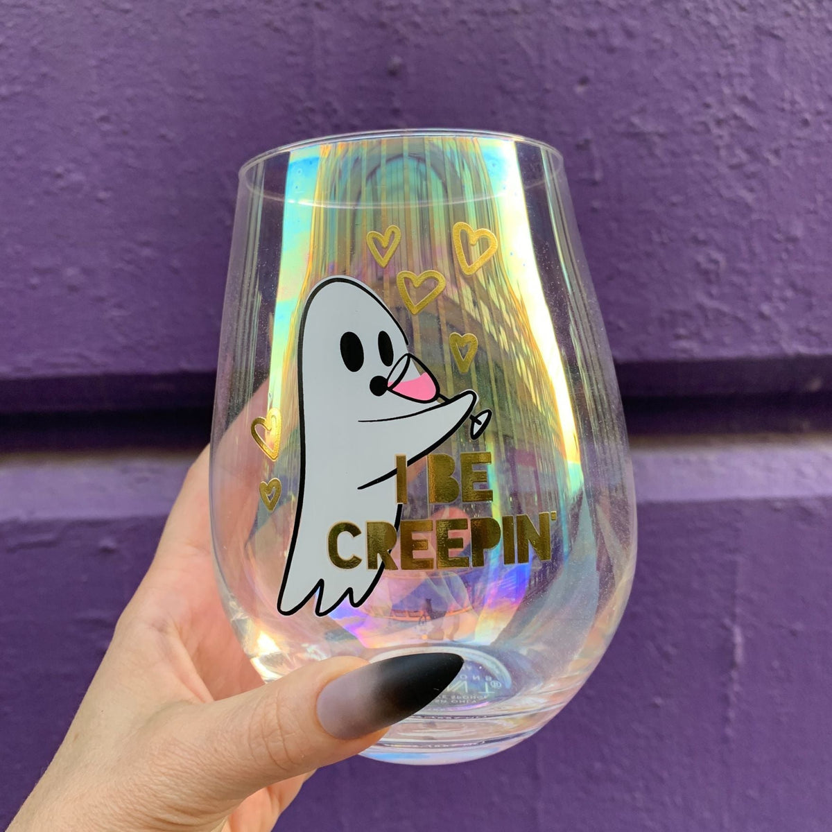 Ghost "I Be Creepin" Jumbo Stemless Wine Glass