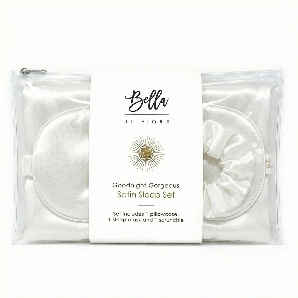 Goodnight Gorgeous Satin Sleep Set [Includes Pillowcase, Sleep Mask + Scrunchie]