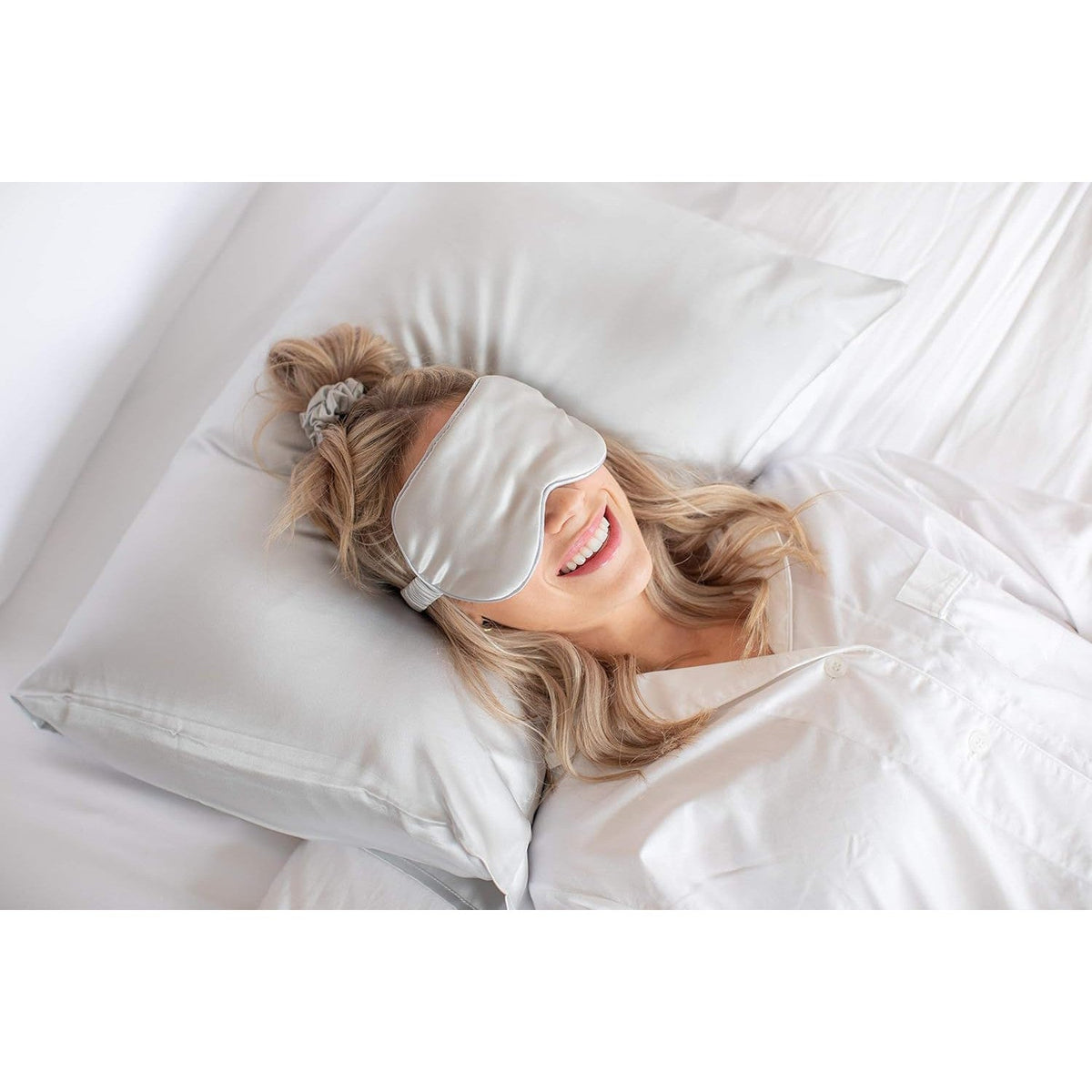 Goodnight Gorgeous Satin Sleep Set [Includes Pillowcase, Sleep Mask + Scrunchie]