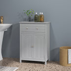 Free Standing Bathroom Storage Cabinet with Large Drawer, Bathroom Entry Bedroom Office