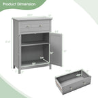 Free Standing Bathroom Storage Cabinet with Large Drawer, Bathroom Entry Bedroom Office