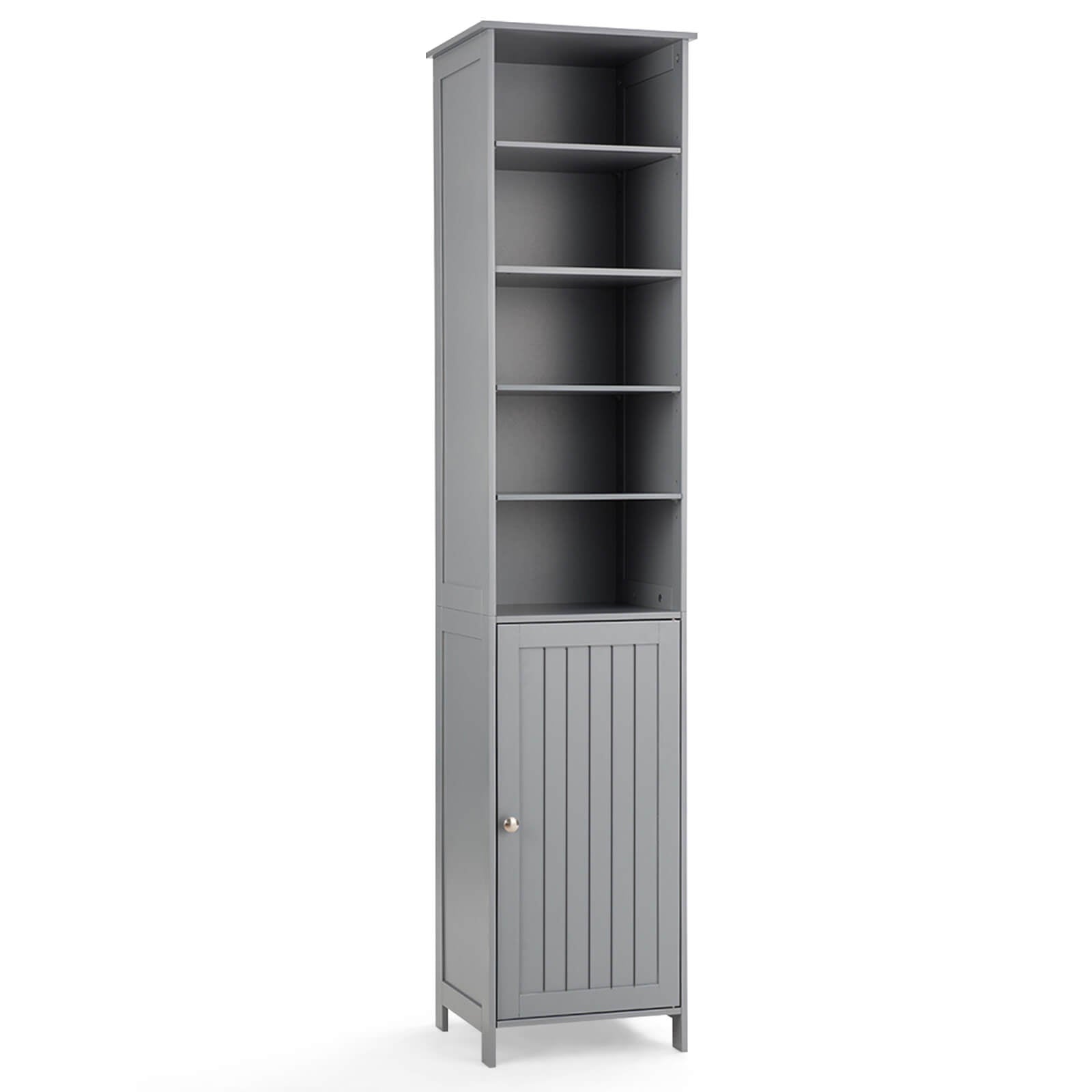 Free Standing 72 Inches Tall Floor Bathroom Storage Cabinet Bedroom Office Entry