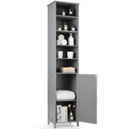 Free Standing 72 Inches Tall Floor Bathroom Storage Cabinet Bedroom Office Entry