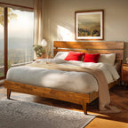 Aurora Solid Wood Bed Frame