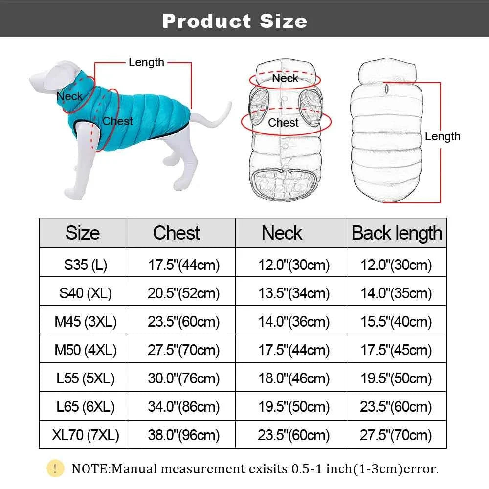 Reversible Warm Winter Dog Vest  3 Layer, Waterproof ALL Sizes