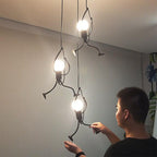 Industrial Metal Pendant Light, Creative Cartoon Ceiling Light Fixture, Indoor Hanging Lamp, Modern Minimalist Lamps for Bedrooms Loft Study Restaurant Entryway Foyer, E27 Great decoration for Bedroom and Kids Room