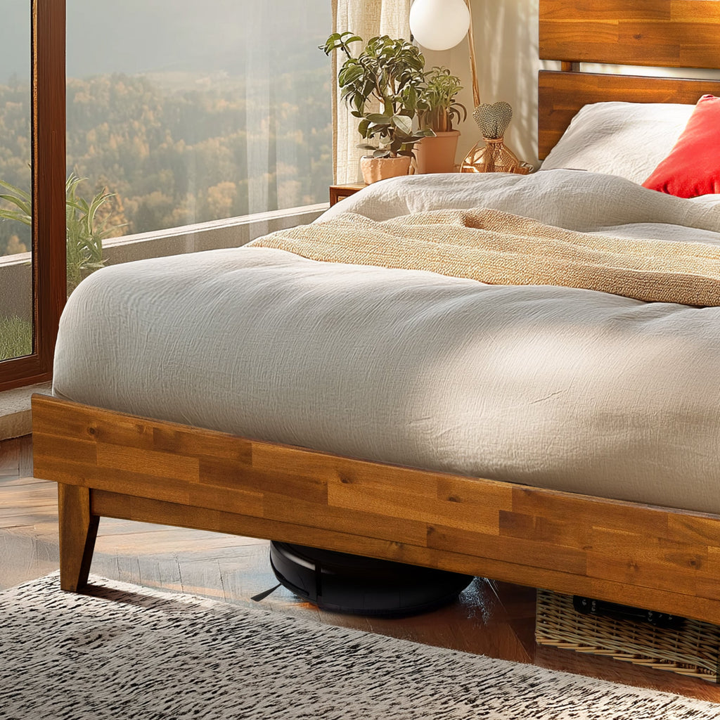 Aurora Solid Wood Bed Frame
