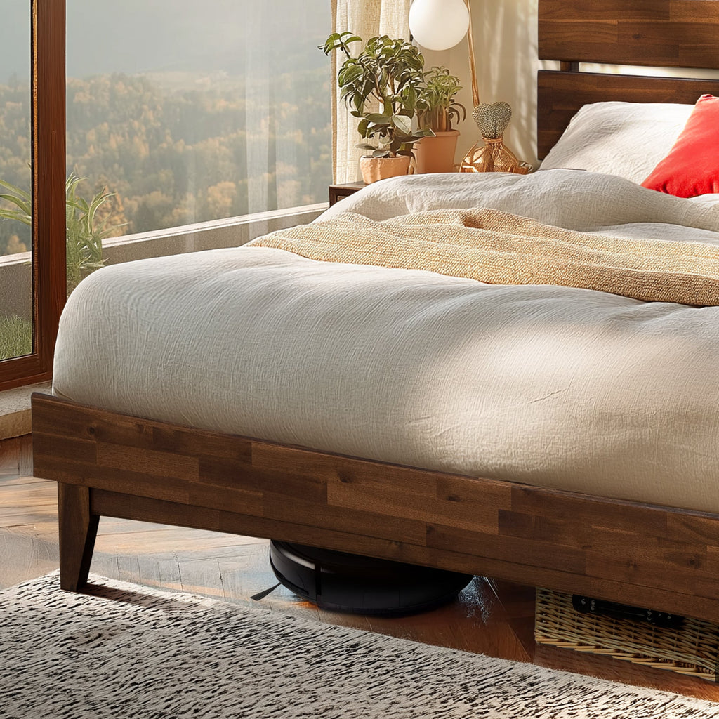 Aurora Solid Wood Bed Frame