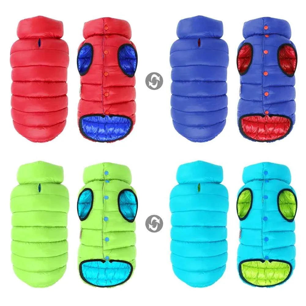 Reversible Warm Winter Dog Vest  3 Layer, Waterproof ALL Sizes