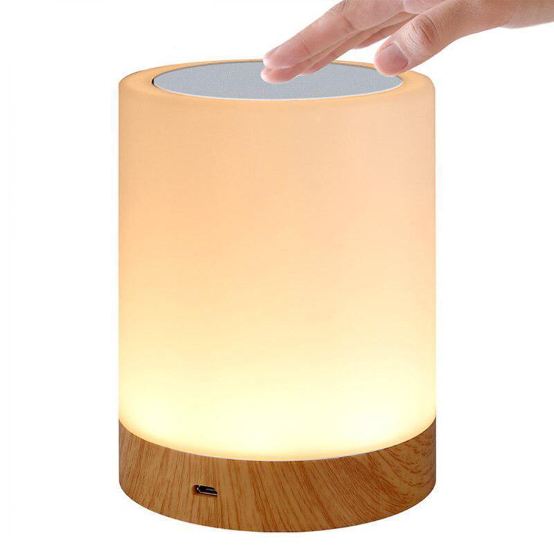 Studyset USB Charging LED Touch Wood Grain Lamp
