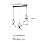 Industrial Metal Pendant Light, Creative Cartoon Ceiling Light Fixture, Indoor Hanging Lamp, Modern Minimalist Lamps for Bedrooms Loft Study Restaurant Entryway Foyer, E27 Great decoration for Bedroom and Kids Room