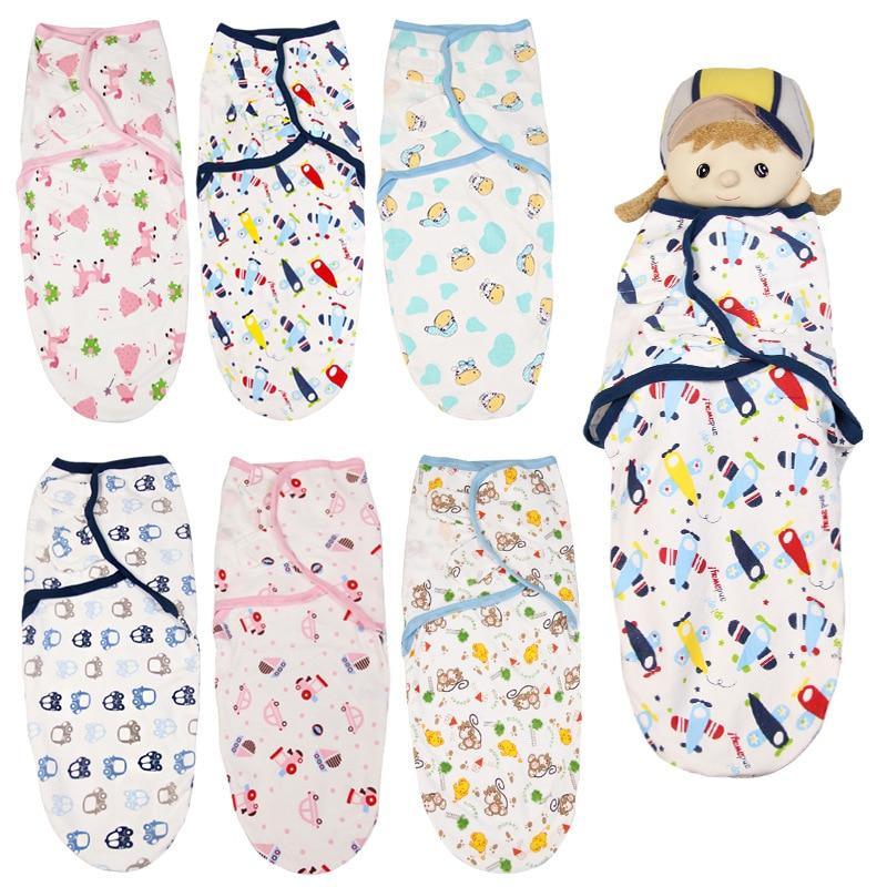 100% Cotton Baby Swaddle Wrap Blanket Newborn Infants Baby Envelop Sleep Bag Sleepsacks For Girls