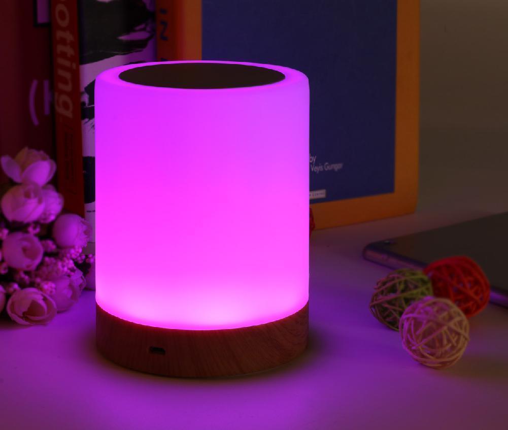 Studyset USB Charging LED Touch Wood Grain Lamp