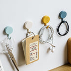 10PCS Self Adhesive Wall Hook Strong Without Drilling Coat Bag Bathroom Door Kitchen Towel Hanger Hooks Home Storage Accessories Decorative Hooks Entrance Organizers with Self-Adhesive Hooks for Hanging Keys Towels