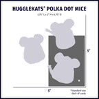 HuggleKats® Polka Dot Mice Bucket of Cat Toys, 16 Pack