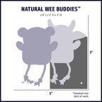 Natural Leather Wee Buddies Sock Monkey & Raccoon Dog Toys, 2 Pack