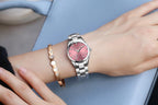 New STEVVEX Women Luxury Rhinestone Stainless Steel Quartz Watches Ladies Business Watch WIth  Japanese Quartz Movement For Women and Girls
