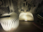 STEVVEX Led Book Lamp Light USB Rechargeable Foldable Wooden Night Light Valentine Birthday Christmas Gift for Family Friend Rechargeable Unique Gift