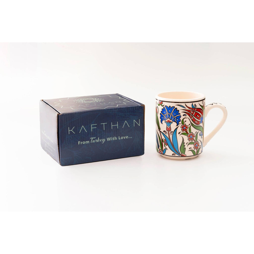 Turkish Ceramic Botanical Mugs - 9 Styles, Mix and Match