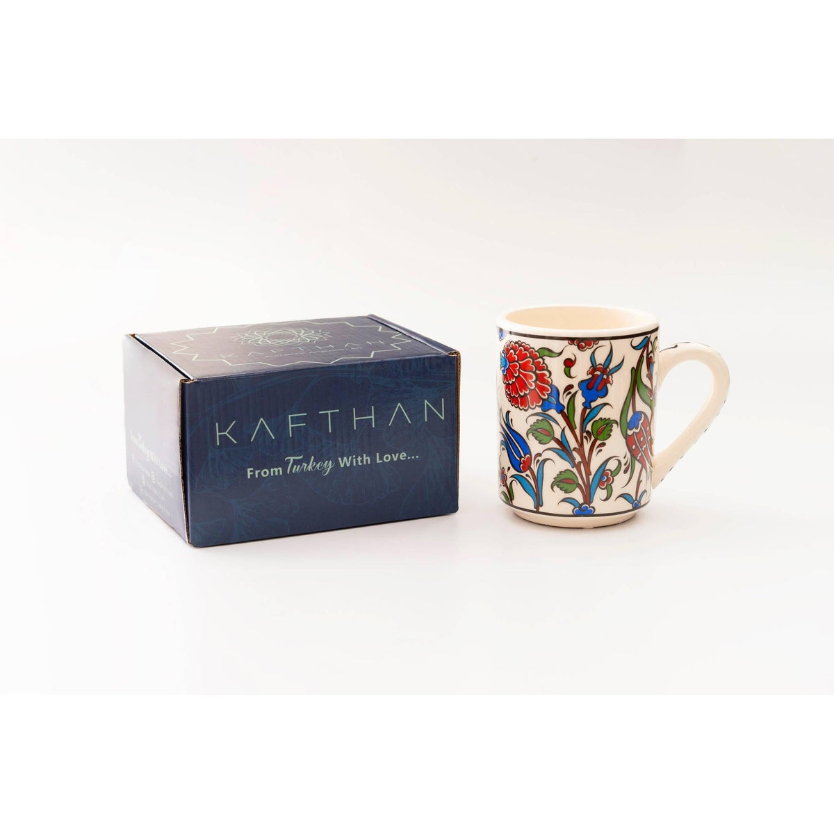 Turkish Ceramic Botanical Mugs - 9 Styles, Mix and Match
