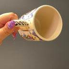 Set of 4 Handmade Turkish Ceramic Botanical Mugs - 9 Styles Available