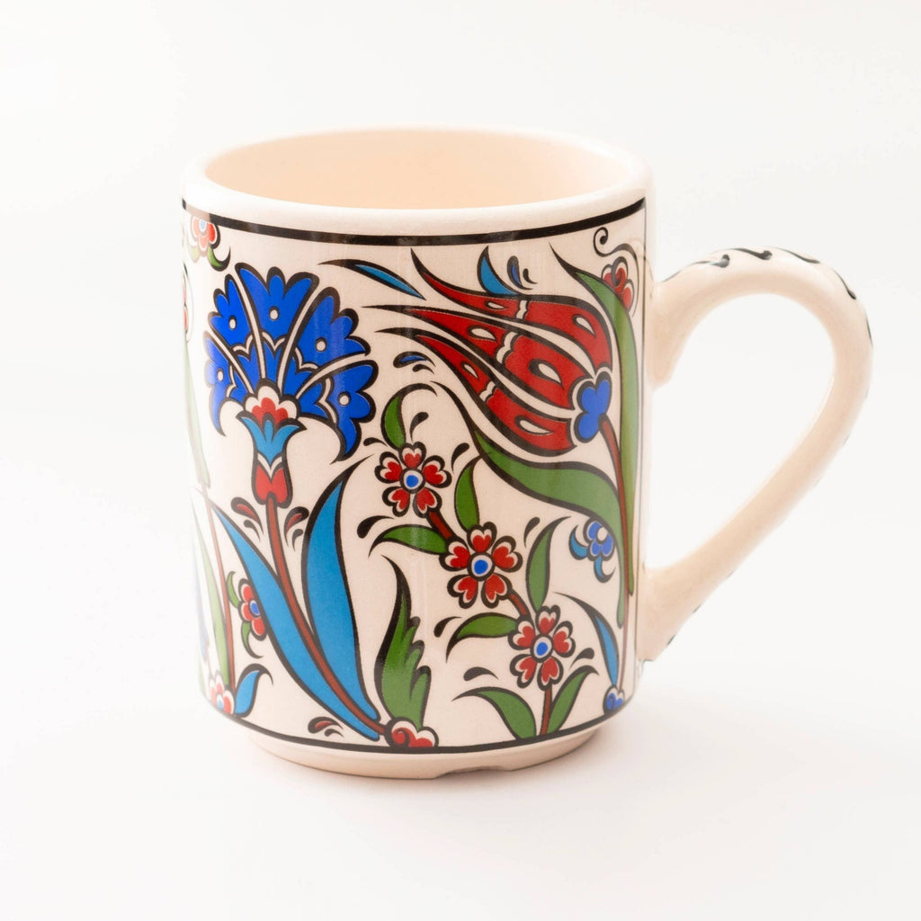 Turkish Ceramic Botanical Mugs - 9 Styles, Mix and Match