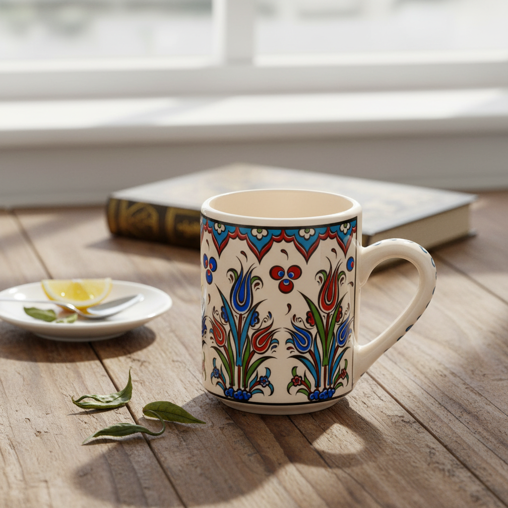 Turkish Ceramic Botanical Mugs - 9 Styles, Mix and Match