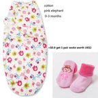 100% Cotton Baby Swaddle Wrap Blanket Newborn Infants Baby Envelop Sleep Bag Sleepsacks For Girls