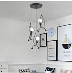 Industrial Metal Pendant Light, Creative Cartoon Ceiling Light Fixture, Indoor Hanging Lamp, Modern Minimalist Lamps for Bedrooms Loft Study Restaurant Entryway Foyer, E27 Great decoration for Bedroom and Kids Room