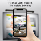 STEVVEX Screenbar LED Desk Lamp PC Computer Laptop Screen Bar Hanging Light Table Lamp Office Study Reading Light For LCD Monitor (Black)