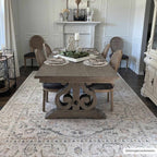 Cream Hiti Washable area rug