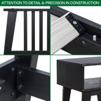 [Buy 1 Get 1] Kaylin Solid Wood Bed Frame & Nightstand
